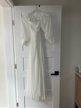Lulu's Ivory Long Sleeve Maxi Dress